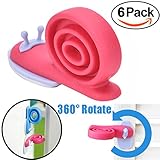 6 Pcs赤ちゃん安全ドアSnail Antiクリップ手指ピンチ回転ドアガード安全ドアストッパーStopクリップパッドSnail Shaped