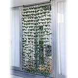 山善(YAMAZEN) リーフラティス 約100×200cm のれんタイプ フォレストグリーン LLN-12 FG
