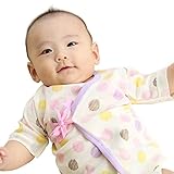 新生児 肌着セット ベビー 赤ちゃん 肌着 服 4枚セット 短肌着 50-60cm コンビ肌着 50-70cmオーガニックコットン 綿100％ フライス ドット 小花柄 女の子