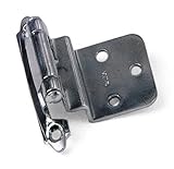 Laurey 28626 3/8-Inch Inset Face Mount Self-Closing Hinge, Chrome, 2-Pack [並行輸入品]