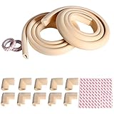 Andux Spaceコーナークッション コーナーガード 両面テープ付 U型 ガード ２巻 コーナーガード 10個  赤ちゃん ケガ防止 FZT-01 (ベージュ)