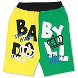 ベビードール クレイジー切替ハーフパンツ 子供服 140cm イエロー