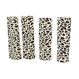 車の安全シートベルトカバーショルダーパッドベージュ4本