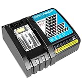 Flylinktech マキタ 充電器 DC18RC 急速 充電器 マキタ14.4V —18V バッテリー対応 急速充電 6.5A makita BL1860 BL1860B BL1830 BL146