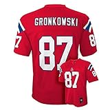 ロブ・グロンコウスキー ニューイングランド・ペイトリオッツ 87番 NFL ユース オルタネイトジャージ レッド M
