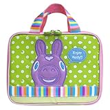 ロディおむつバッグ (フェイス)パープル×ライムグリーン