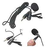 3.5Mm High Sensitive 2.4M Tie Clip On Lapel Lavalier Mic Microphone (Usa)