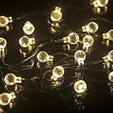 LEAZEAL LED20球 イルミネーションライト ソーラー充電式 光センサー内蔵 発光モード屋外用 防水IP64 フェアリーライト ガーデンライト高輝度 高品質クリスマスやイベントに最適