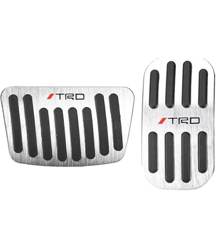 TRD トヨタ車 高品質 アルミペダル＆ヒールプレート4点セット【一点物