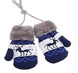 文字列と1ペアベビーギフト手袋暖かい冬の手袋を[鹿]