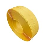 PPバンド 手締め ストッパー用 幅15mm 長さ1000m巻 黄 イエロー プラカゴ プラバック【S15-1黄】