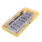 AUTOTOOLHOME 60本入 ドライバービット 磁石付き 多機能ツール プラス マイナス 六角棒 Y型 三角 プラスなど for iphone PC 修理工具 セット