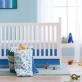 giggleBABY Blue Jungle Soup Collection 3 Piece Crib Bedding by Giggle Baby
