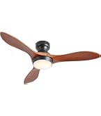 Amazon.co.jp : ぼん家具 シーリングファンライト LED一体型 天然木 調