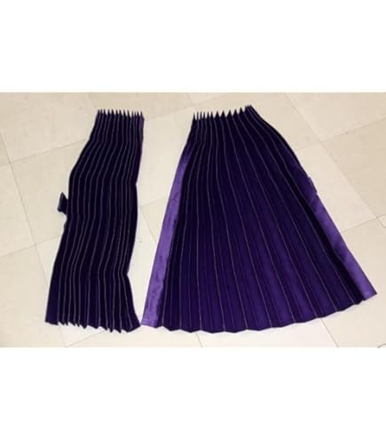 トラックカーテン 仮眠カーテン 大型中型兼用 プリーツ 紫 1級遮光品