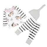 Ochine 新生児　幼児　長袖　上着+パンツ＋帽子　三点セット　女の子　コットンブレンド　かわいいシマウマ柄　子供服　ベビー服　カバーオール　出産祝い　0-18月設定