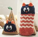 MoMo 冬 可愛い動物 ベビー キッズ　子供 女の子サンゴネル シリコン滑り止め・防寒　ソックス (フクロウ)