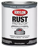 krylon 69209 Rust Protector and Preventative Enamel with Primer Quarts Gloss, Smoke Gray [並行輸入品]