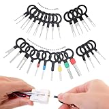 端子除去ツール コネクターピン抜き工具 配線 ターミナルピンプラー 【26点セット】修理取り外しツール コネクター外し抜き 分解ツールキット 自動車用ワイヤーハーネス取り出し装置 キー取り外しツール エクストラクターカプラー ほとんどのコネクタ端子に対応