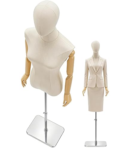 Amazon.co.jp: トルソー 男性 マネキン 上半身 高さ調整可能140-190cm
