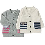 【アウトレット】La Chiave カーディガン (80～130cm) キムラタンの子供服 グレー 80 ( 53357x53557-154 )