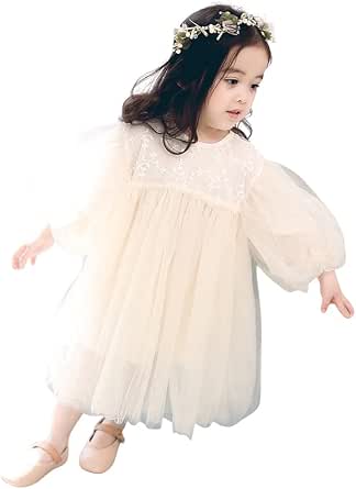 Amazon Co Jp ベビー キッズ ワンピース チュール 長袖 秋 冬 秋冬 セレモニードレス ベビードレス ベビー服 女の子 赤ちゃん 子供服 子ども服 子ども 子供 かわいい 可愛い おしゃれ 結婚式 フォーマル 1歳 誕生日 服 姉妹お揃い 100日 服 ファッション小物