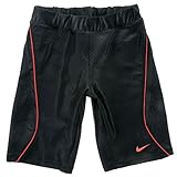 NIKE キッズ・ジュニア男児用 ブランドスクール水着 sw1635 170cm ブラック×レッド