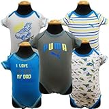 PUMA プーマ ベビーボディスーツ ベビー下着 5枚セット 6/9ヶ月