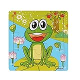 smtsmt Frog木製キッズ子供Jigsaw教育と学習パズルおもちゃ
