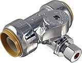 Sharkbite 24984 A 1 / 2 x 3 / 8サービスTee停止のリテールパッケージ24984