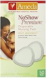 Ameda Noshow Premium Disposable Nursing Pads, 50-Count by Ameda [並行輸入品]