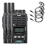 特定小電力トランシーバー DJ-P240-S&WED-EPM-YSE ショートアンテナ イヤホンマイク付き(耳かけ型) 3セット