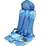 [Jiyaru]チャイルドシート コンパクト 9月-4歳 幼児用チェアシート 簡易型カーシート 持ち運びに便利 Blue