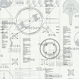 York Wallcoverings Disney Kids DK6070 Tron: Legacy Wallpaper, Black/White [並行輸入品]