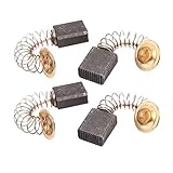電動ハンマードリルモータ用DealMux 2ペア6x12x14mmカーボンブラシパワーツール