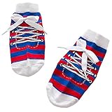 靴アンチスリップコットンレッドブルーソックス　赤ちゃんのソックス0-2歳