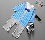 (プチプライム) Petit Prime ベビー服 キッズ 赤ちゃん ボーダー ロンパース 蝶ネクタイ お呼ばれ 結婚式 パーティー お披露目 出産祝い 記念撮影 プレゼント 可愛い 春 秋 キュート