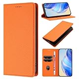 対応機種 for Nokia G400 5G カードホルダーカバー,対応機種 for Nokia G400 5G フリップキックスタンドマグネットクロージャーウォレット Orange
