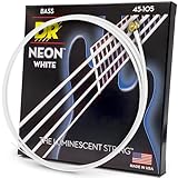 DR Strings (デーアール) ベース弦 NEON ホワイト カラー コーテッド .045-.105 NWB-45 【国内正規品】