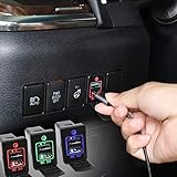 Boyous トヨタ車系 専用 赤 QC急速充電 USBポート ダッシュボード 充電器 アダプター 適合多数 BRZ/CH-R/ウィッシュ/エスティマ 50系 / シエンタ/プロボックス/アルファード 20系 30系 / プリウス 30系 40系 50系 / ヴォクシー 70系 80系 /ハリアー60系 / ヴェルファイア20系 30系 / ハイエース ４型/RAV4/ルーミー等