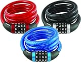 Wordlock cl-536-as Assorted 4ダイヤル15 mm Cablelock