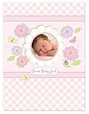 C.r. Gibson Sweet Baby Girl Baby Keepsake Memory Book, Flowers, Butterfly by Stepping Stones [並行輸入品]
