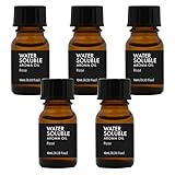 水溶性 アロマオイル 10ml 5個セット (50ml) アロマディフューザー 芳香用 アロマエッセンス (ローズ)