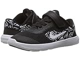 (ナイキ) NIKE キッズランニングシューズ・・スニーカー・靴 Revolution 3 Print (Infant/Toddler) Black/White/Lava Glow 5 Toddler