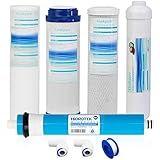 Geekpure ユニバーサル互換逆浸透フィルター 交換用 ホワイト Geekpure RO5-5