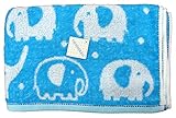 日繊商工 TROUSSEAU アニマルシリーズ アニホップ バスタオル ゾウ(ブルー) QLT-10027
