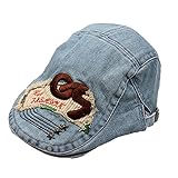 【SEBLES】ベビー 赤ちゃん 帽子 ハンチング帽 ハットデニム 日差し UV 50cm 1歳 2歳 アップリケ 可愛い ユニセックス 男の子 女の子 50(タイプB)