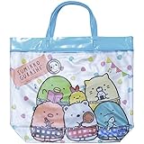 (k-1180)2018年 夏物 すみっこぐらし ビーチバッグ プールバッグ Sumikko gurashi サックス◇29×33×9cm