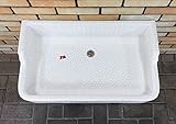 昭和レトロなタイル流し台金魚柄　Mサイズ防水タイプ内部使用可　M-KR-1　赤金魚１匹