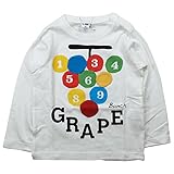 《春夏対応》 CHEEK ROOM(チイクルーム)  製品洗い加工済み42/2天竺ぶどう長袖Tシャツ 110cm /OW NO.B-470204